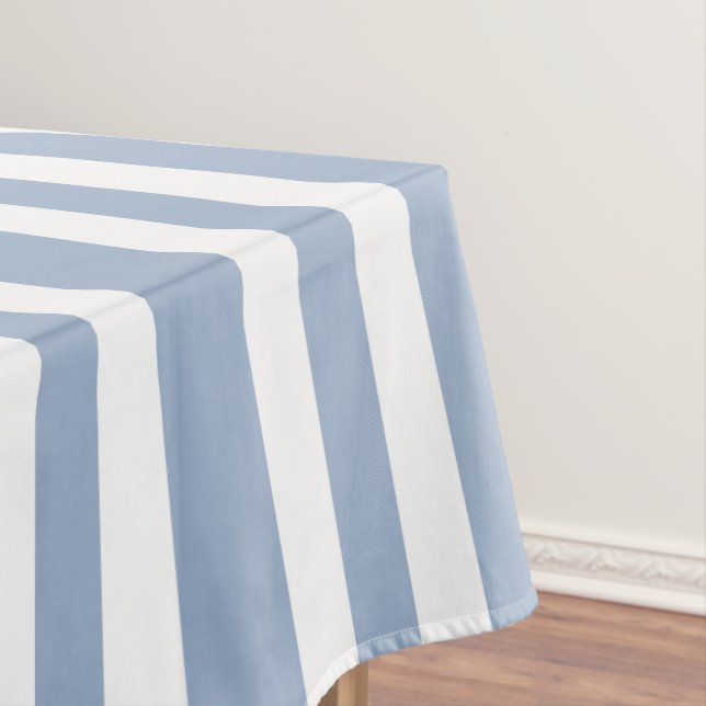 Tablecloth Blue & White Stripe (In Situ)