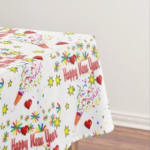 Tablecloth Colourful Happy New Year 2021