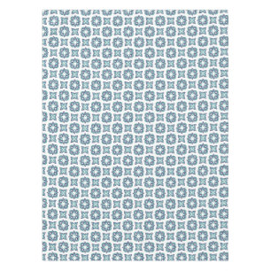 Tablecloth Country Cottage blue & turquoise print