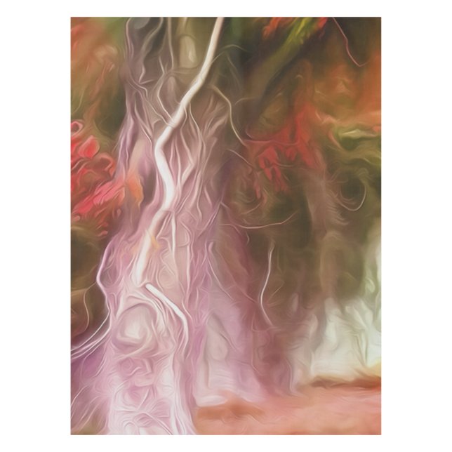 Tablecloth Dream Light Red Tree (Front)