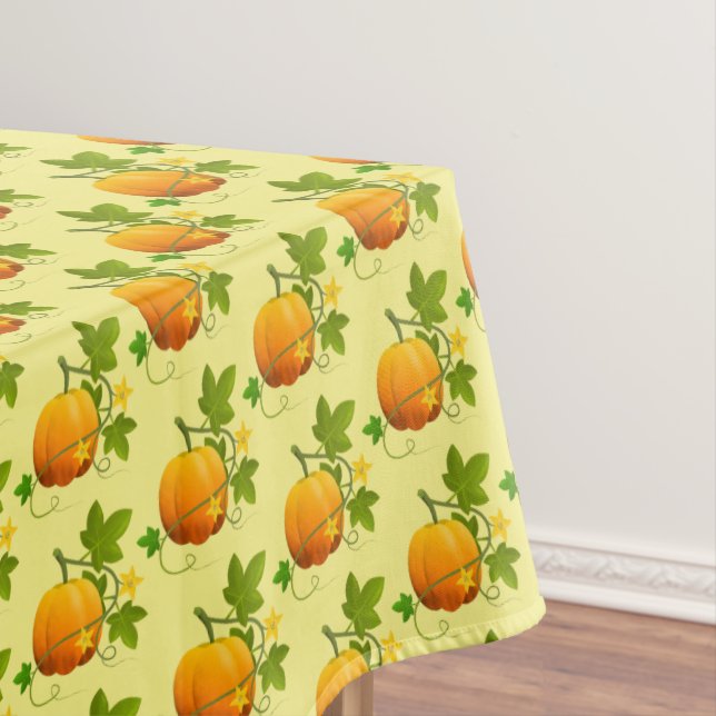 Tablecloth Fall Pumpkin Vine (In Situ)