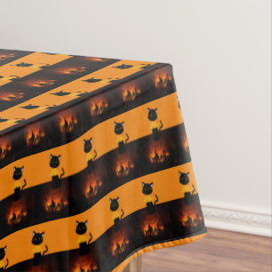 Tablecloth Halloween, Black Cat