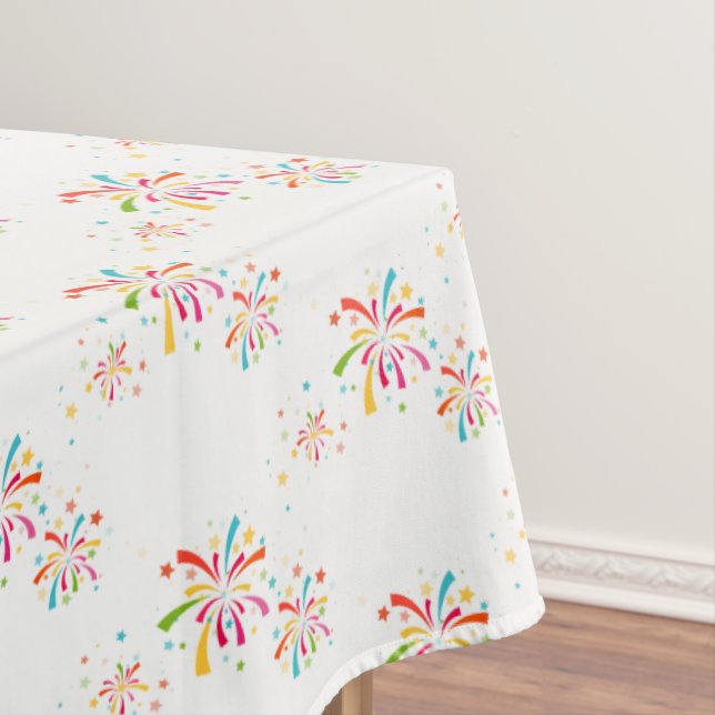 Tablecloth July 4th Fireworks (In Situ)