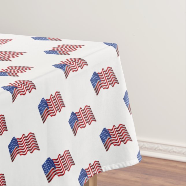 Tablecloth July 4th Patriotic Flag (In Situ)