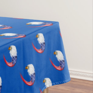 Tablecloth July 4th Patriotic Flag Eagle
