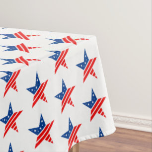 Tablecloth-July 4th Stars  Tablecloth