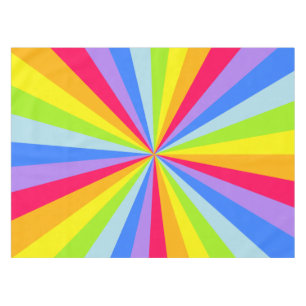 Tablecloth rainbow starburst