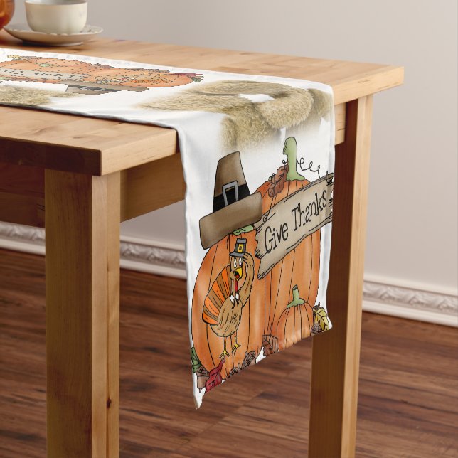 Tablecloth Runner Happy Thanksgiving Day (In Situ)