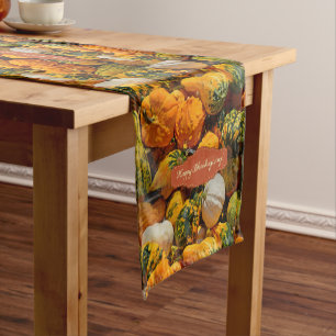 Tablecloth Runner Happy Thanksgiving Day