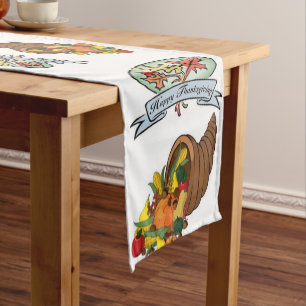 Tablecloth Runner Happy Thanksgiving Day