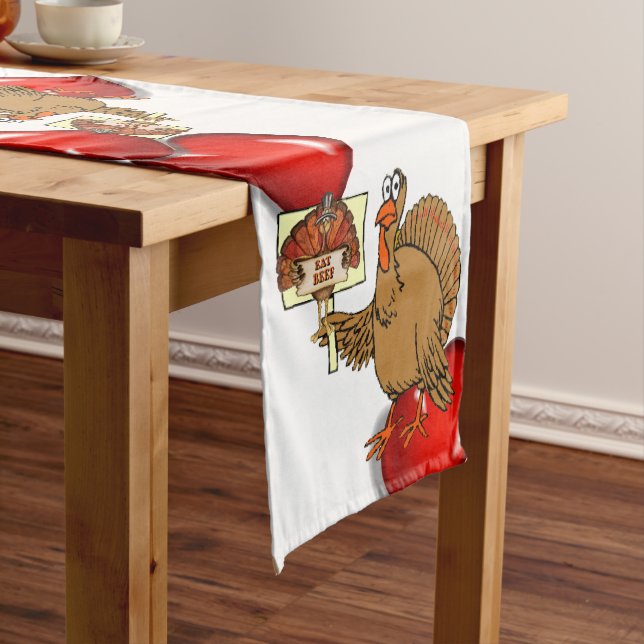Tablecloth Runner Happy Thanksgiving Day (In Situ)