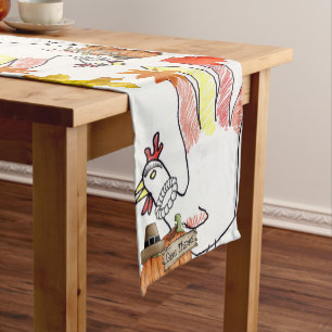 Tablecloth Runner Happy Thanksgiving Day