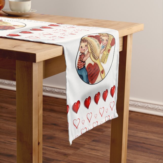 Tablecloth Runner Valentines (In Situ)