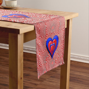 Tablecloth Runner Valentines Heart