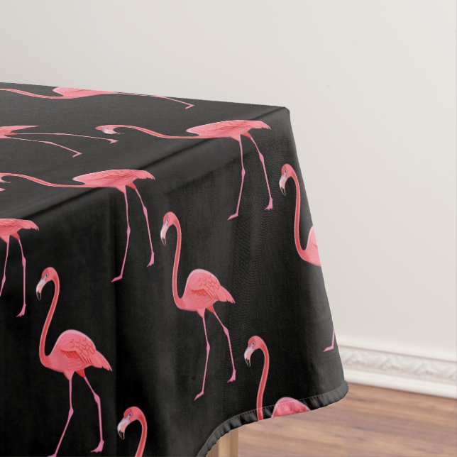 Tablecloth Tropical Pink Flamingo (In Situ)