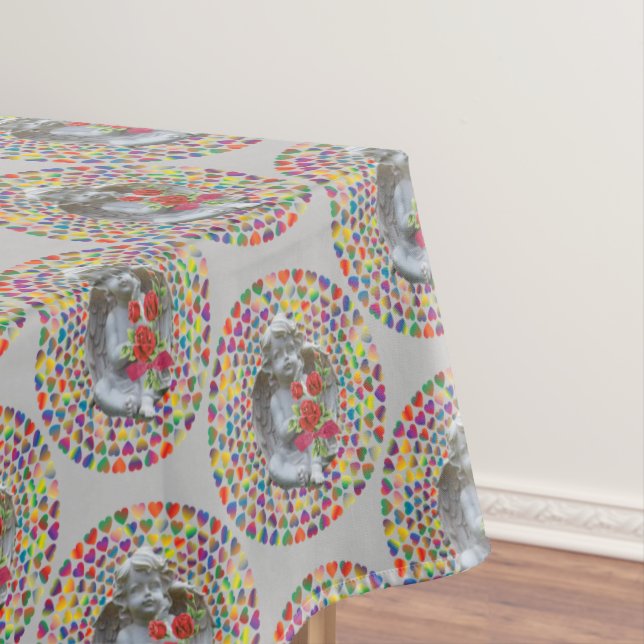 Tablecloth Valentine's Day Angel (In Situ)