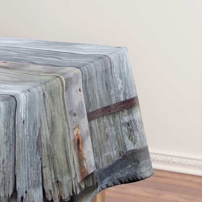 Tablecloth White Wash Wood Barn Door Country Rusti (In Situ)