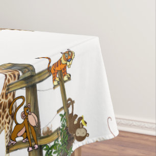 Tablecloth Wildlife Animals Birthday