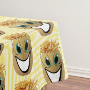 Tablecloth Yellow Stripe Potato, French Fries