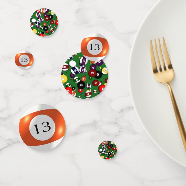 Tablefetti - Billiards and 13 Ball Confetti (Group)
