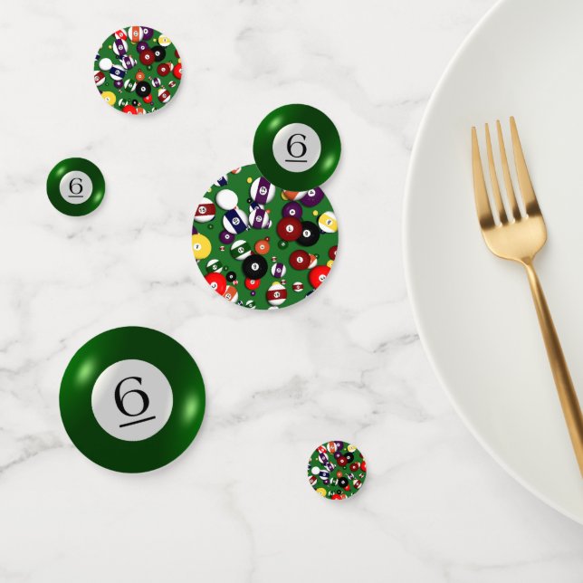 Tablefetti - Billiards and 6 Ball Confetti (Group)