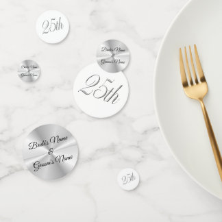 Tablefetti - Personalised 25th Wedding Anniversary Confetti