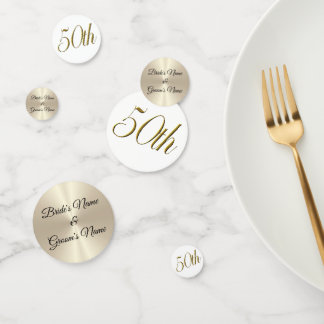 Tablefetti - Personalised 50th Wedding Anniversary Confetti