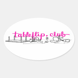 tableflip.club Oval Stickers