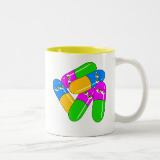 Tablet Capsules Two-Tone Coffee Mug