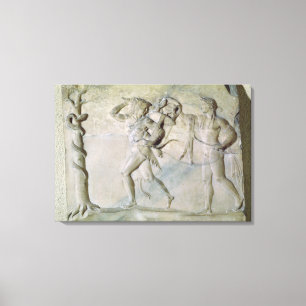 Tablet depicting Hercules Canvas Print