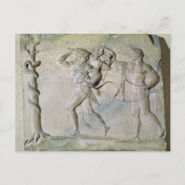 Tablet depicting Hercules Postcard (Front)