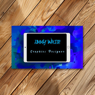 Tablet Design Graphics Designer or Artist Business Card