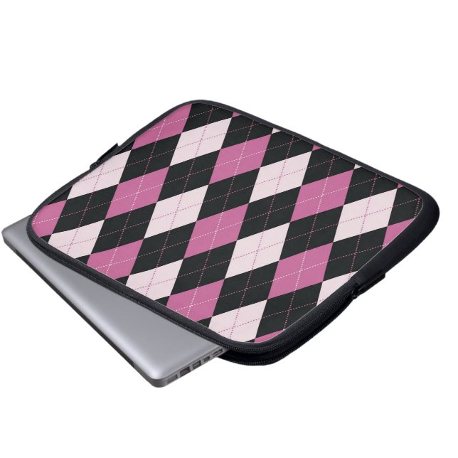 Tablet & Laptop Sleeve - Argyle D  - Doll House (Front Bottom)