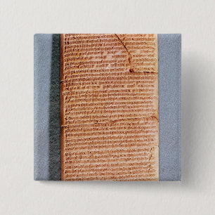 Tablet relating the ritual sacrifices 15 cm square badge