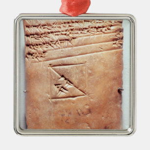 Tablet with cuneiform script, c.1830-1530 BC Metal Tree Decoration