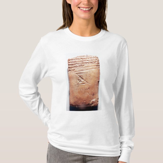 Tablet with cuneiform script, c.1830-1530 BC T-Shirt (Front)