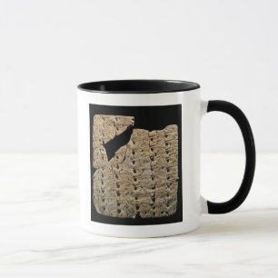 Tablet with cuneiform script, from Uruk Mug