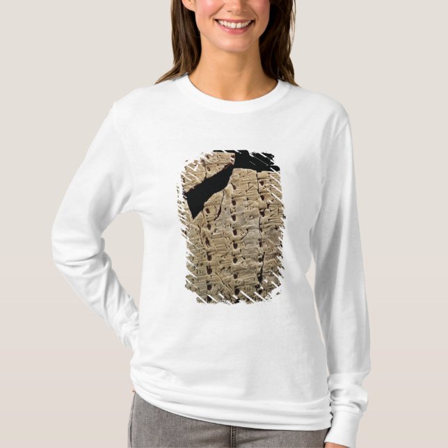 Tablet with cuneiform script, from Uruk T-Shirt (Front)