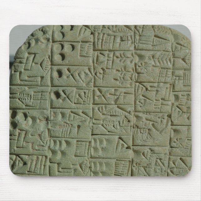 Tablet with cuneiform script mouse mat (Front)
