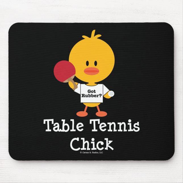 TableTennisChick Mouse Mat (Front)