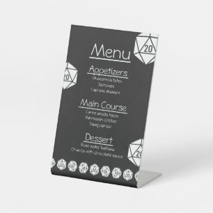 Tabletop Chic in Black Pedestal Sign