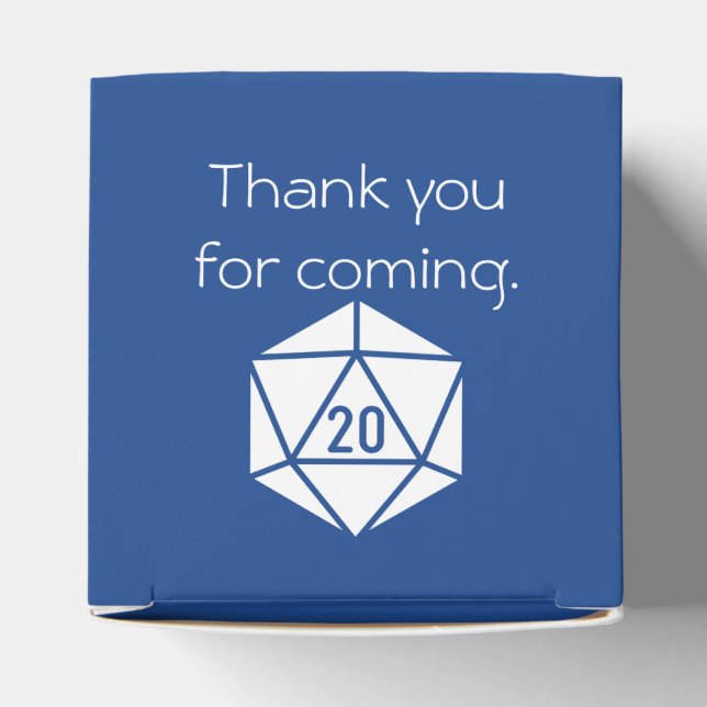 Tabletop Chic in Blue Favour Box (Top)