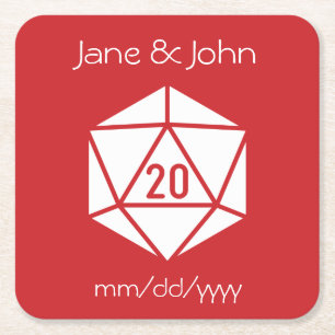 Tabletop Chic in Cherry Paper Coaster