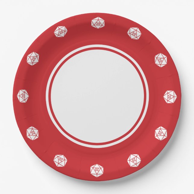 Tabletop Chic in Cherry Paper Plate (Front)