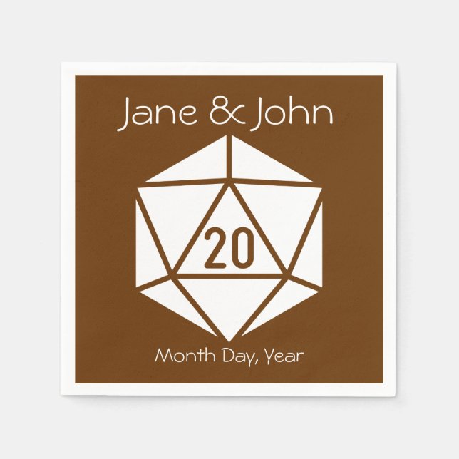 Tabletop Chic in Chocolate Napkins (Front)