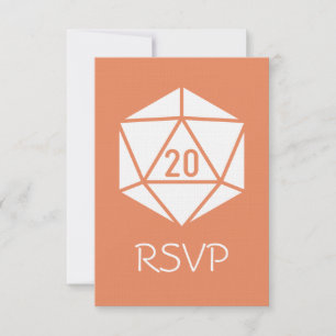 Tabletop Chic in Coral RSVP Card