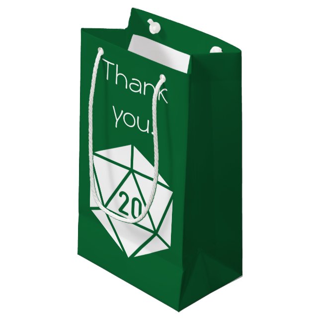 Tabletop Chic in Green Gift Bag (Front Angled)