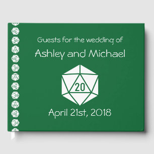Tabletop Chic in Green Guest Book