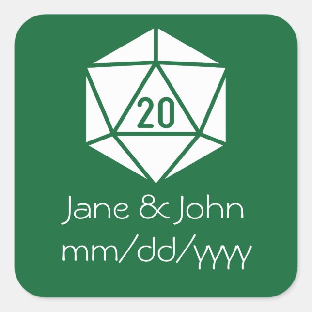 Tabletop Chic in Green Sticker (Front)