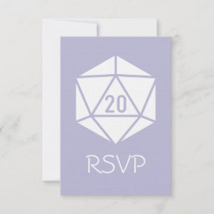 Tabletop Chic in Lavender RSVP Card